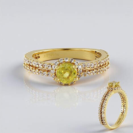 Anello in argento con Sfene