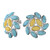 Pendientes en plata con Turquesa (dagen)