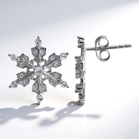 Boucles d'oreilles en argent et Zircon
