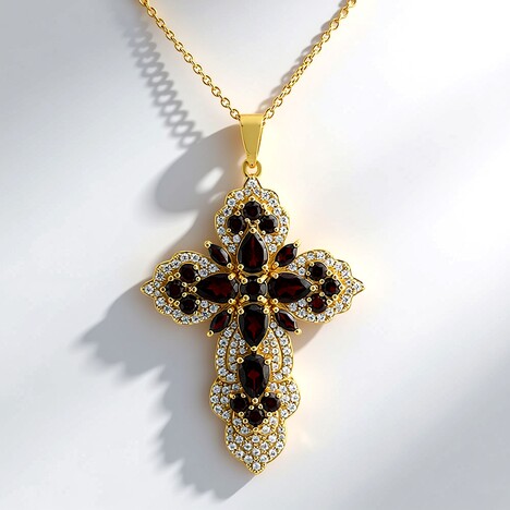 Collana in argento con Granato