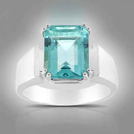 Anello in argento con Fluorite Braldu (Pallanova)