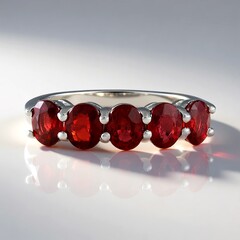 Anello in argento con Rubino Tanzania