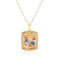 Collana in argento con Zaffiro Blu