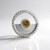 Pendentif en argent et Zircon jaune (MONOSONO COLLECTION)