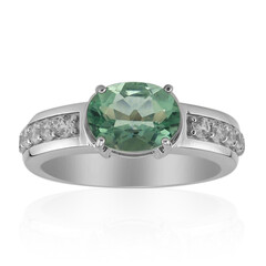Anello in argento con Fluorite Verde (Pallanova)