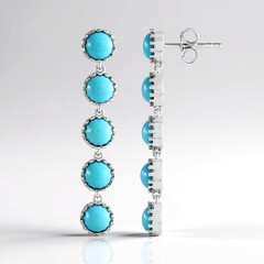 Orecchini in argento con Turchese Sleeping Beauty (Faszination Türkis)
