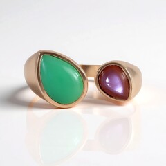 Anillo en plata con Crisoprasa
