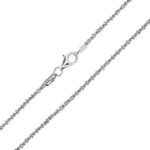 925er Silber-Criss-Cross-Kette - 45 cm - 6,9 g