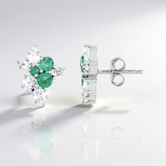 Orecchini in argento con Zircone (de Melo Essence)