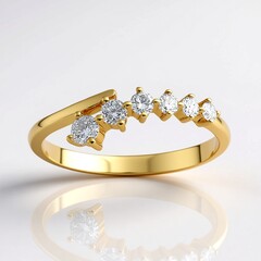 Anello in oro con Diamante I1 (H)