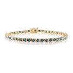 Brazalete en oro con Diamante azul I2 (de Melo Gold)
