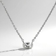 Collar en plata con Topacio blanco