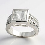 Anello in argento con Danburite