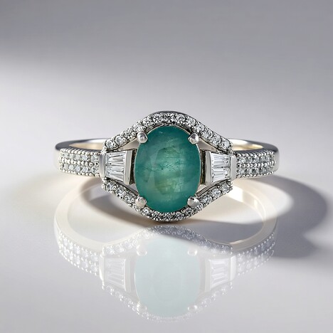 Anello in argento con Grandidierite