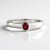 Anello in argento con Rubino Tanzania