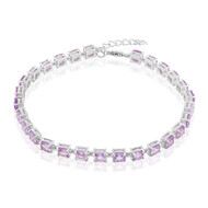 Amethyst-Silberarmband
