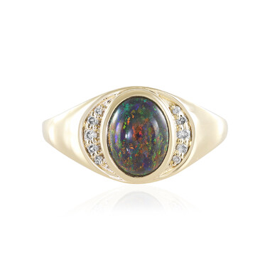 Andamooka-Matrix-Opal-Goldring (AMAYANI)