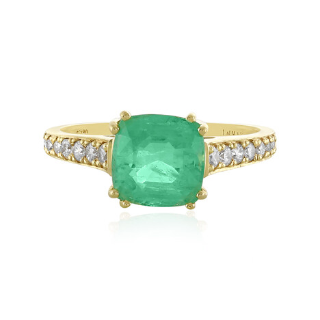 Äthiopischer Smaragd-Goldring (AMAYANI)