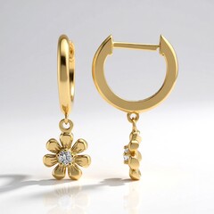 Orecchini in argento con Topazio Bianco