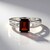Anello in argento con Granato d’India