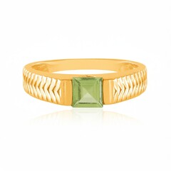 Zilveren ring met een peridoot (de Melo Essence)