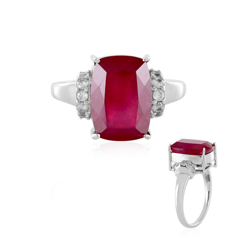 Anillo en plata con Rubí de Madagascar