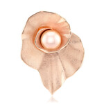 Pfirsichfarbene Ming-Perlen-Silberanhänger (MONOSONO COLLECTION)