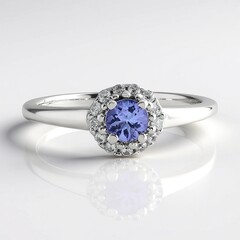 Anello in argento con Tanzanite