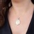 Collana in argento con Perla Mabe Bianca (Gems en Vogue)