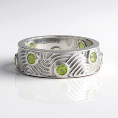 Anello in argento con Peridoto (de Melo Essence)