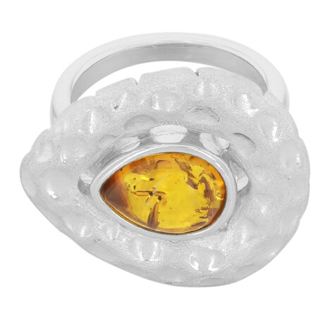 Bague en argent et Ambre