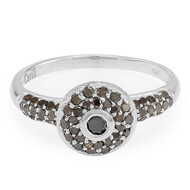 Fancy-Diamant-Silberring