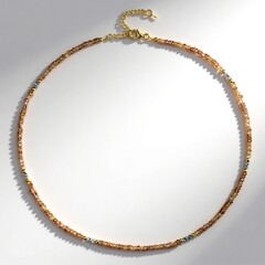 Collana in argento con Zircone Cognac