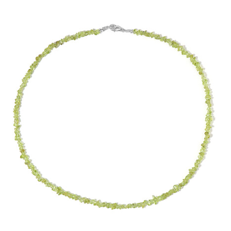 Zilveren halsketting met peridoots