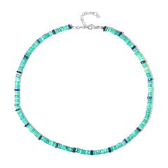 Edelstein-Silberhalskette