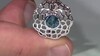 Anillo en plata con Topacio azul de Londres (Ornaments by de Melo)