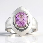 Anello in argento con Kunzite (Pallanova)