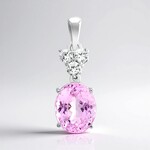 Ciondolo in argento con Kunzite
