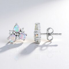 Orecchini in argento con Opale di Welo