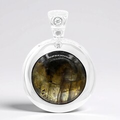 Ciondolo in argento con Labradorite