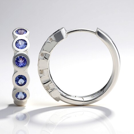 Orecchini in argento con Tanzanite (Pallanova)
