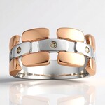 Bague en argent et Diamant rose Argyle I1 (Annette)