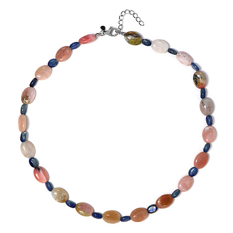 Collar en plata con Ópalo rosa