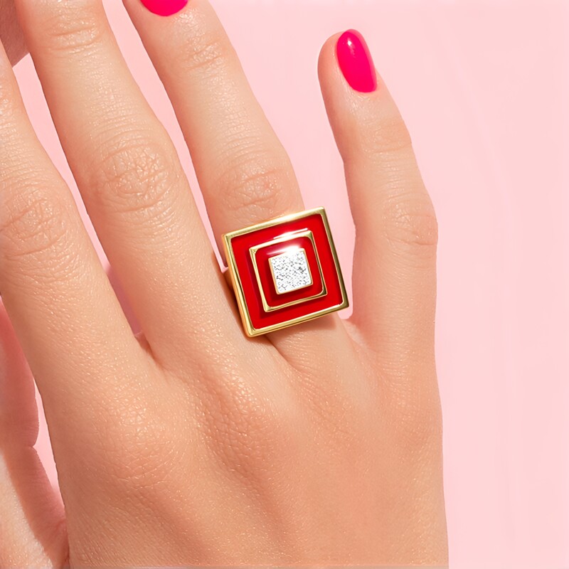 Anello in argento con Zircone