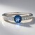 Anello in argento con Fluorite Cangiante