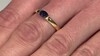 Zilveren ring met een Madagaskar Blauwe Saffier