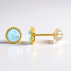 Orecchini in argento con Larimar