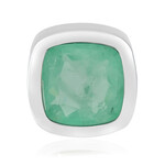 Zilveren hanger met een Pastelgroene Kwarts (MONOSONO COLLECTION)