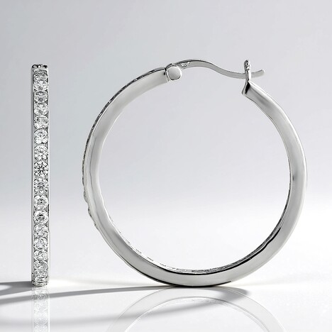 Boucles d'oreilles en argent et Zircon
