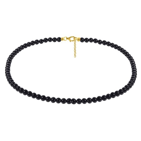 Black Tourmaline Silver Necklace